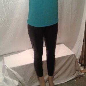 ULTRA FLIRT BLACK FAUX LEATHER LIKE SPANDEX PANTS